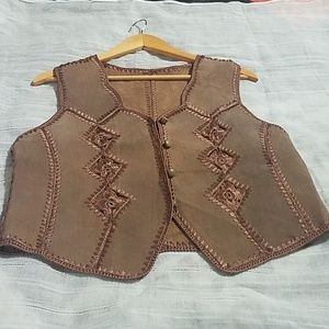 Croseta suede vest